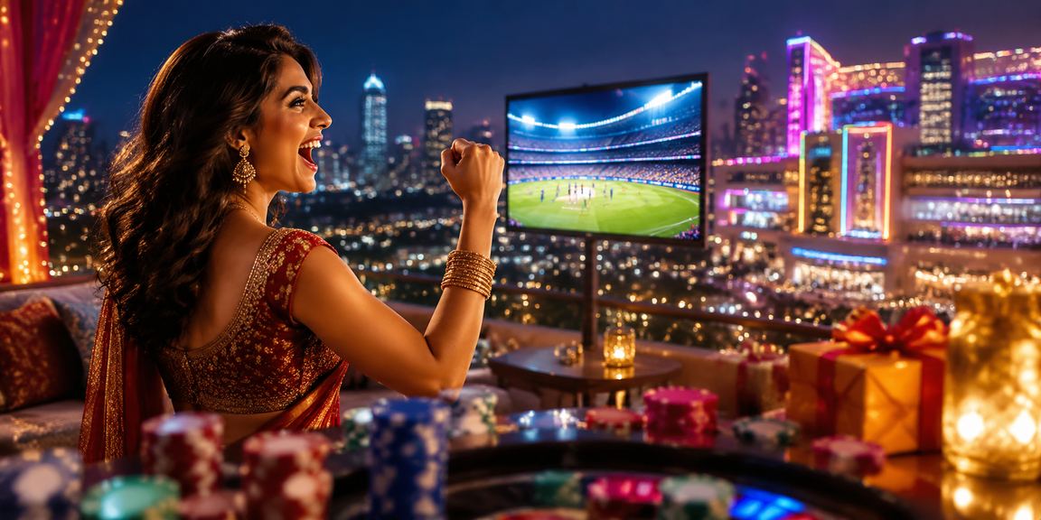 Casino player using mobile payment in Indian urban nightlife setting