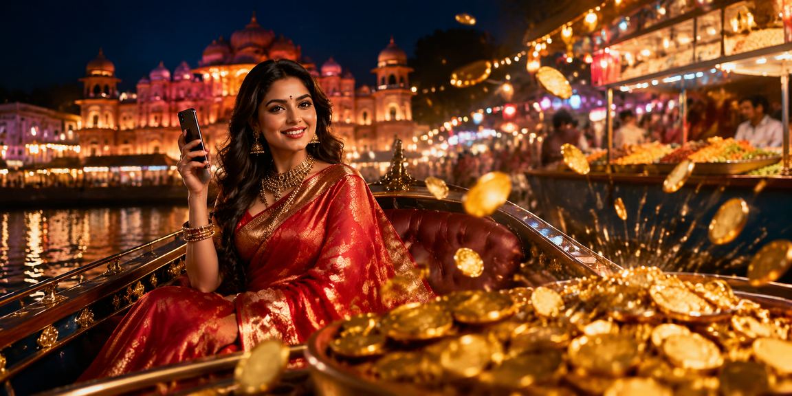 Mobile casino experience with vibrant cultural theme in Jaipur